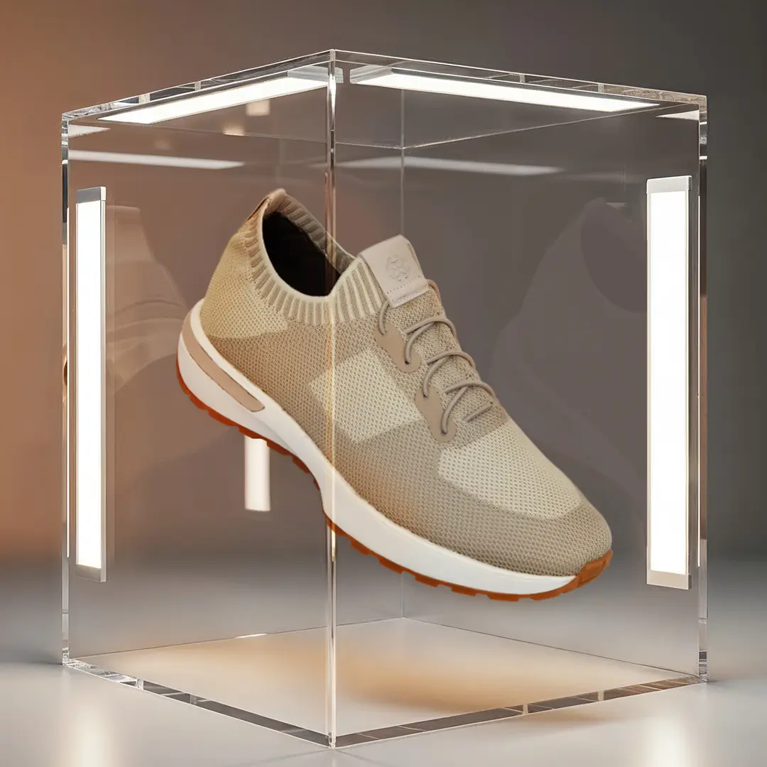 Smart-Casual Knitted Upper Sneakers For Men